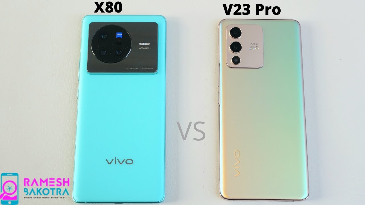 Vivo X80 vs Vivo V23 Pro Speed test and Camera Comparison