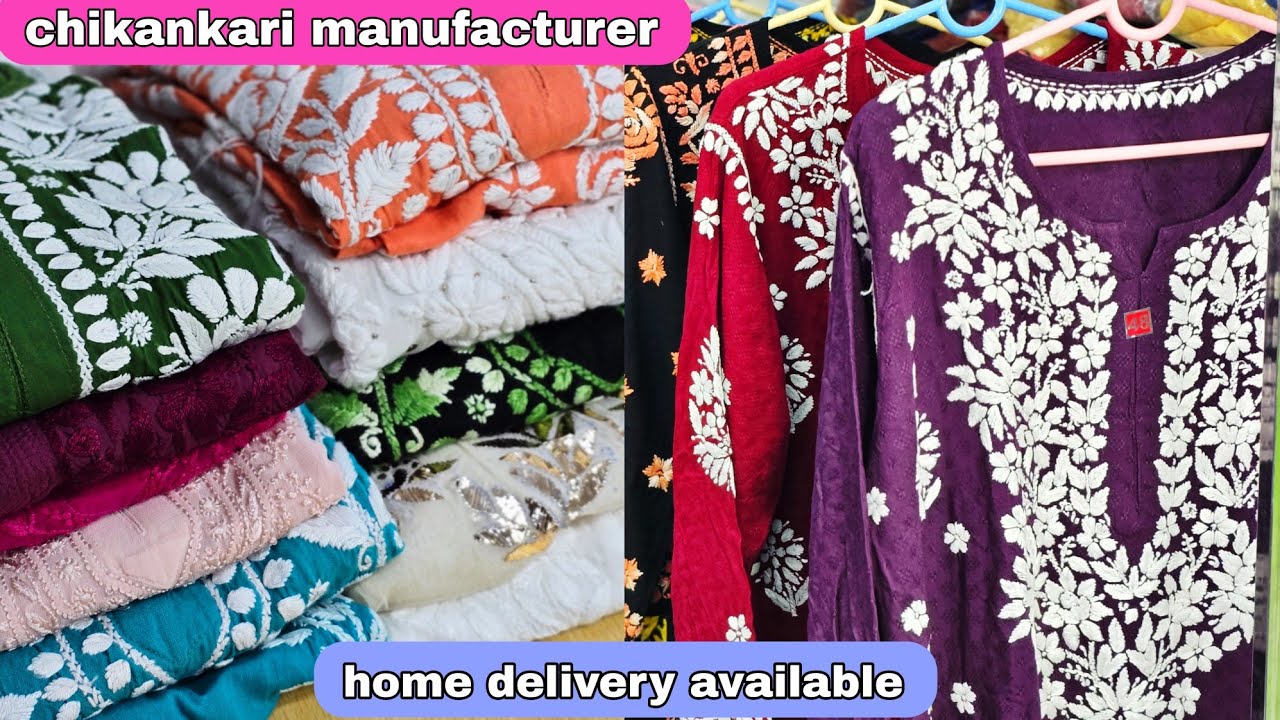 Pure Chikankari Kurti From Oldest Chikankari Manufacturer of Lucknow | Home Delivery Available