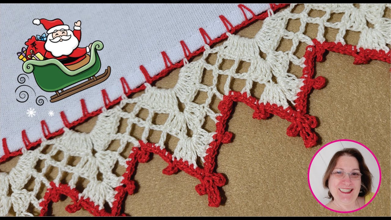 Bico de Crochê para o Natal - Fácil e Rápido - Passo a Passo - 953