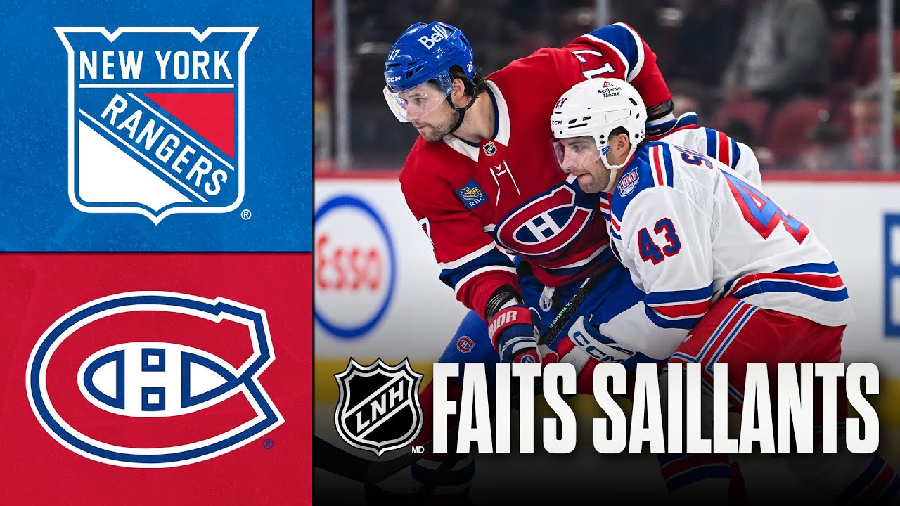 Rangers vs Canadiens 18/10/25 | Faits saillants
