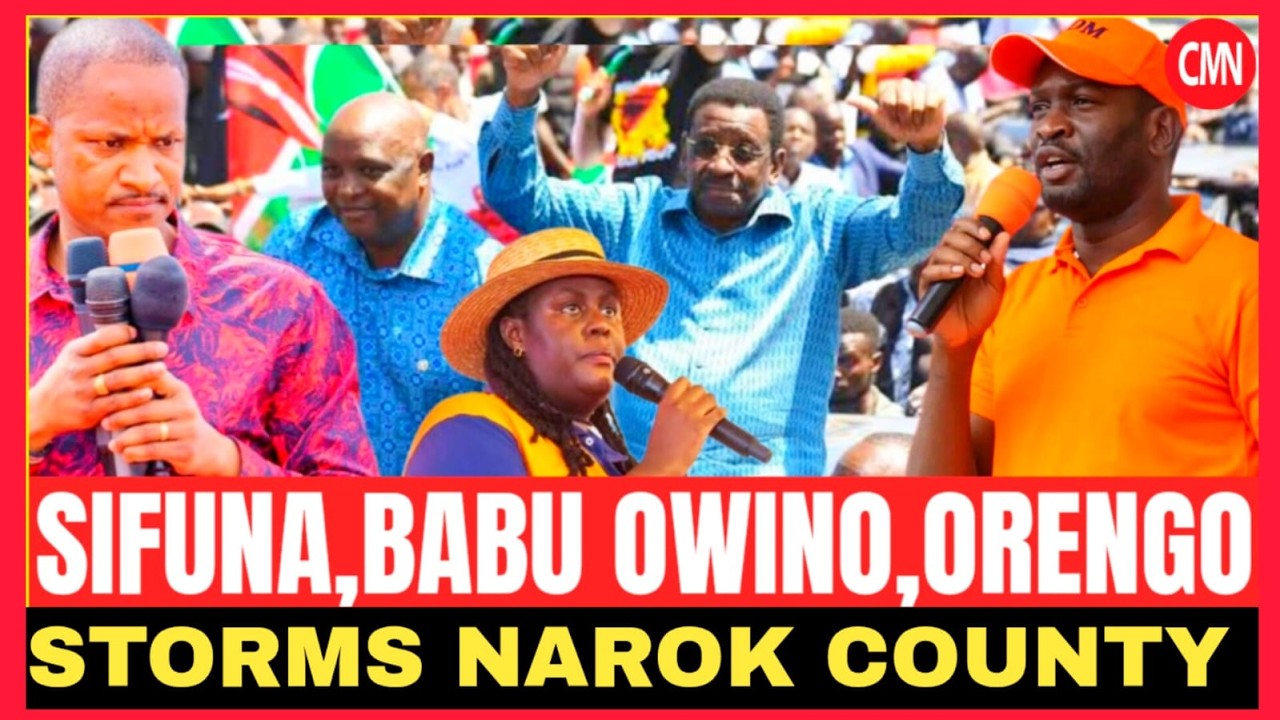 LIVE:SIFUNA, BABU OWINO ,ORENGO WINNIE ODINGA STORMS NAROK FOR LINDA MWANAINCHI.