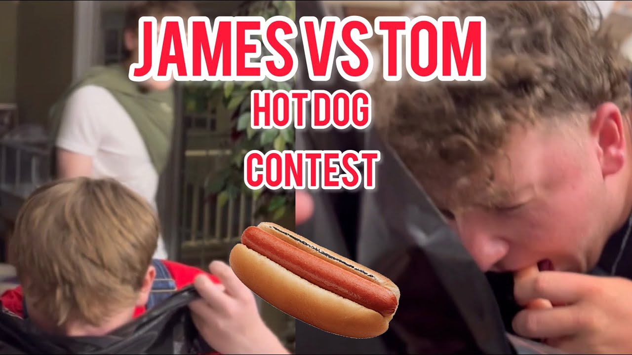 The Ultimate Hotdog Eating Competition!!!! James VS Tom (WARNING VOMIT)