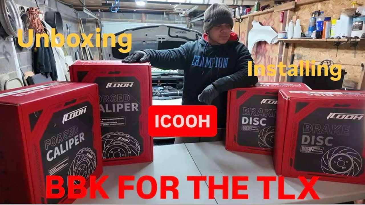 ICOOH BIG BRAKE KIT FOR ACURA TLX 21-25 ( UNBOXING , INSTALLING ) part-1 