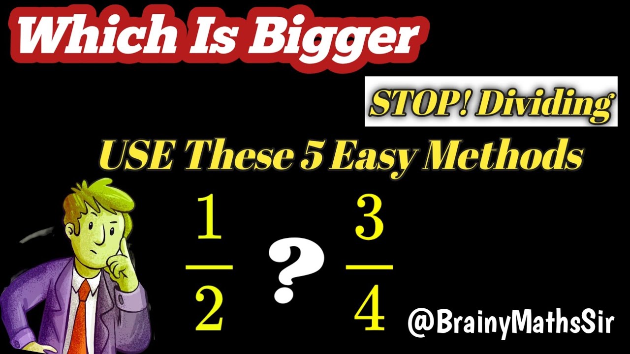 Fractions Comparison Short Trick: Increase your Marks! 📈 (5 Easy Methods)#mathstricks#fractions#math