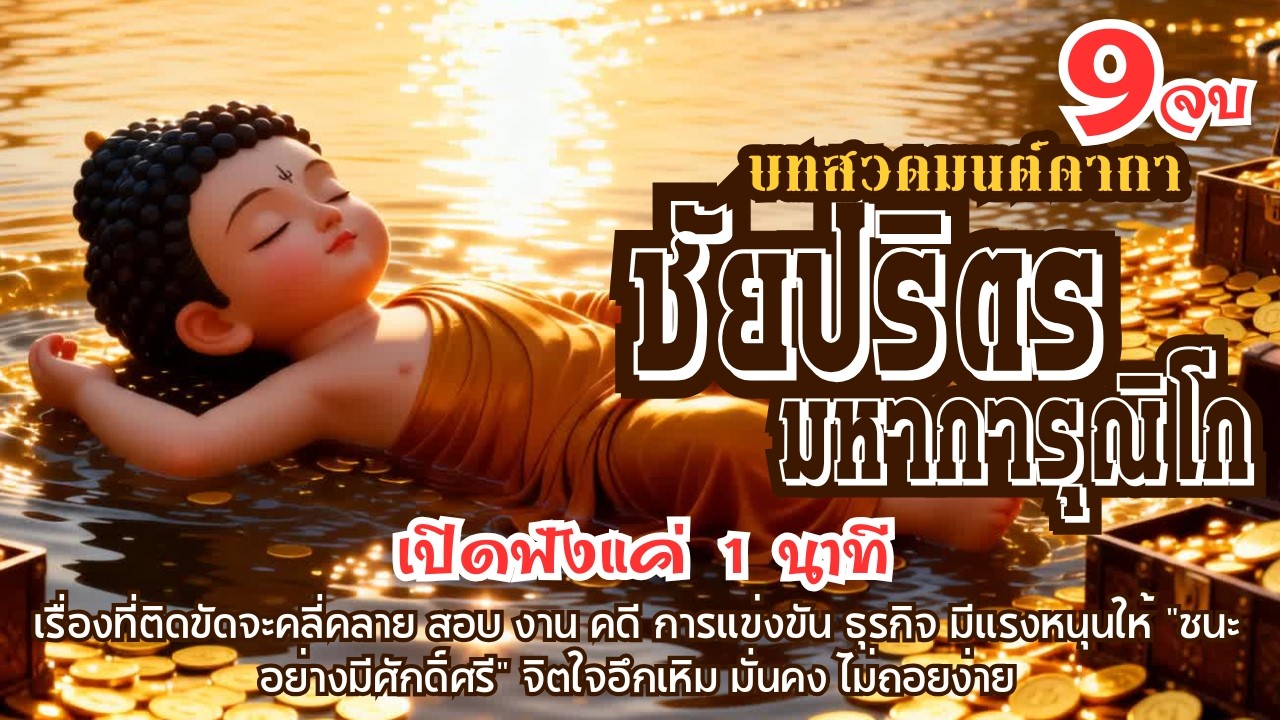🌸เพลงสวดมนต์คาถา: ชัยปริตร-มหาการุณิโก  | 💦เพราะการส่งต่อ ธรรมะ ชนะการให้ทั้งปวง💦