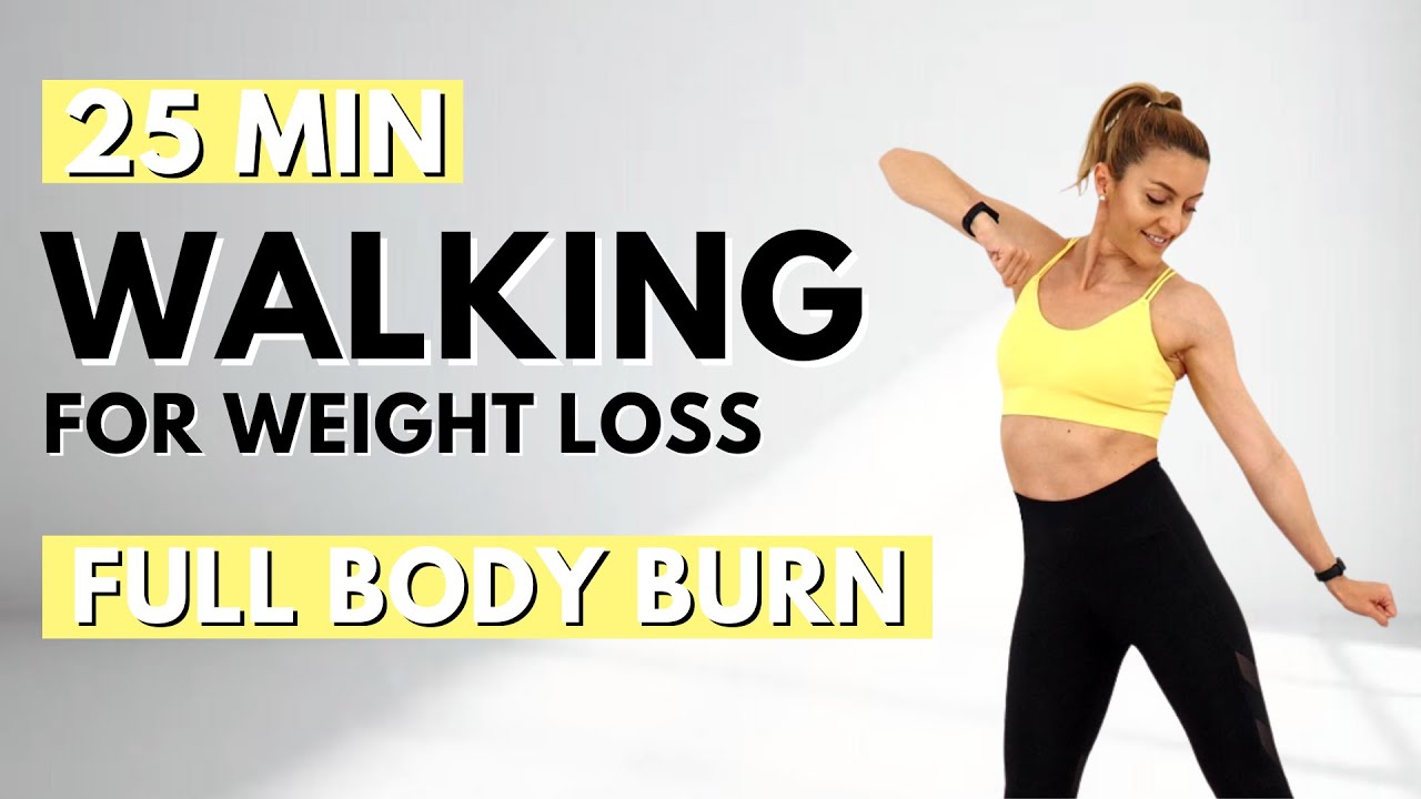 🔥25 Min TURBO WALKING for WEIGHT LOSS🔥STANDING ABS CARDIO🔥KNEE FRIENDLY🔥HOME WALKING EXERCISE🔥