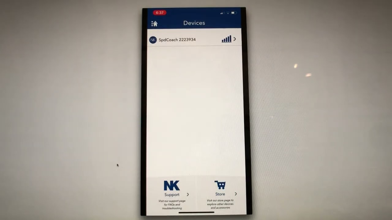 NK SpeedCoach- Synch with Smartphone