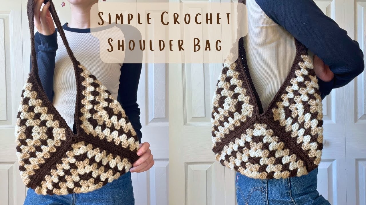 Easy Crochet Shoulder Bag | Granny Square Purse Tutorial