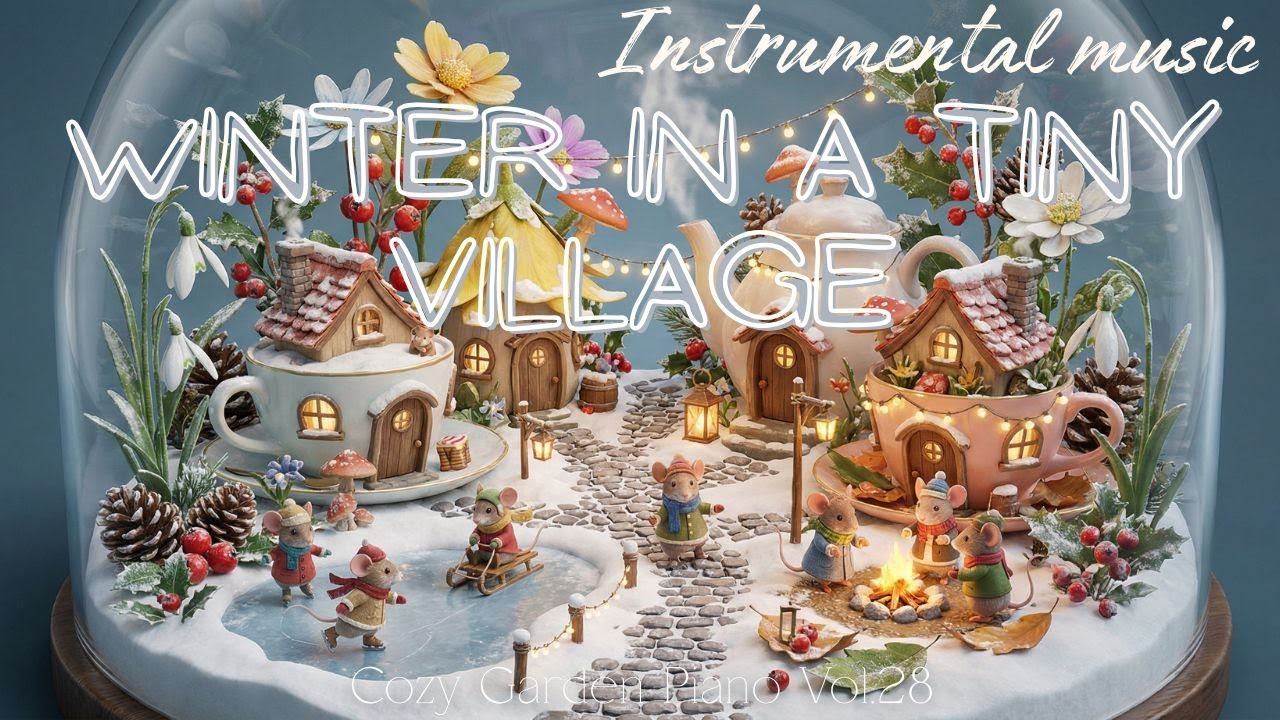 Winter in a Tiny Village 🏡❄️ Calm Instrumental Music