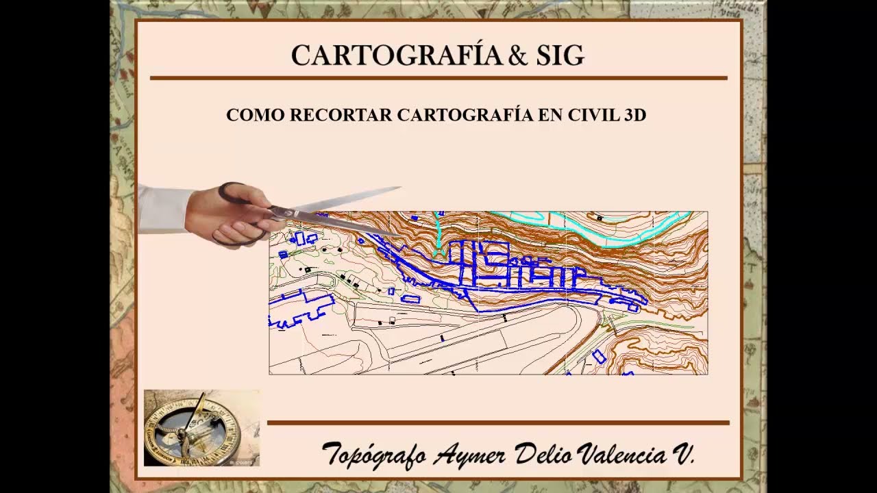 RECORTE DE CARTOGRAFIA EN CIVIL 3D