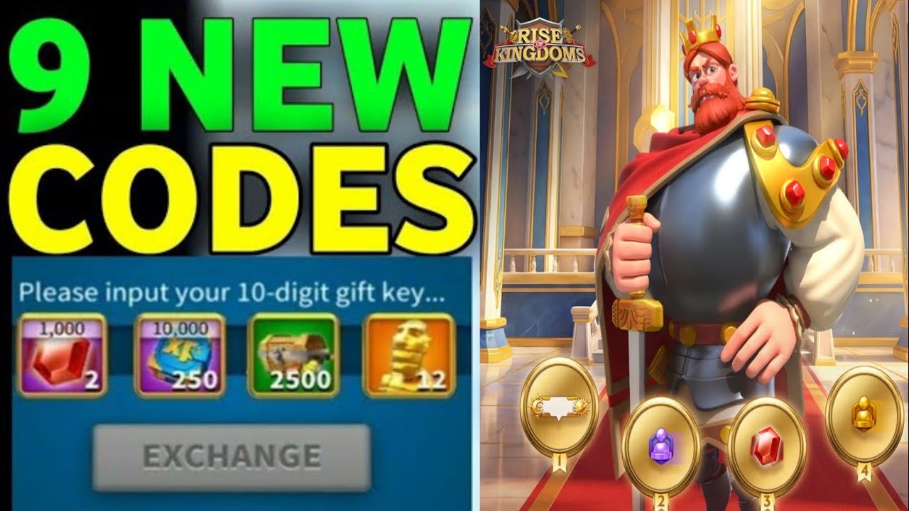 Коды для игры RISE OF KINGDOMS 2026 - Коды активации RISE OF KINGDOMS 2026 - Код ROK