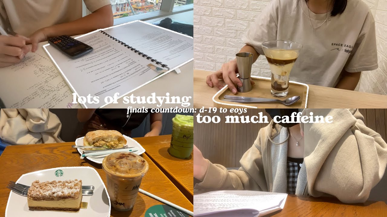 exam revision productive cafe study vlog singapore ☕️🍫 | d-19 to eoy, 11 hour work and study day