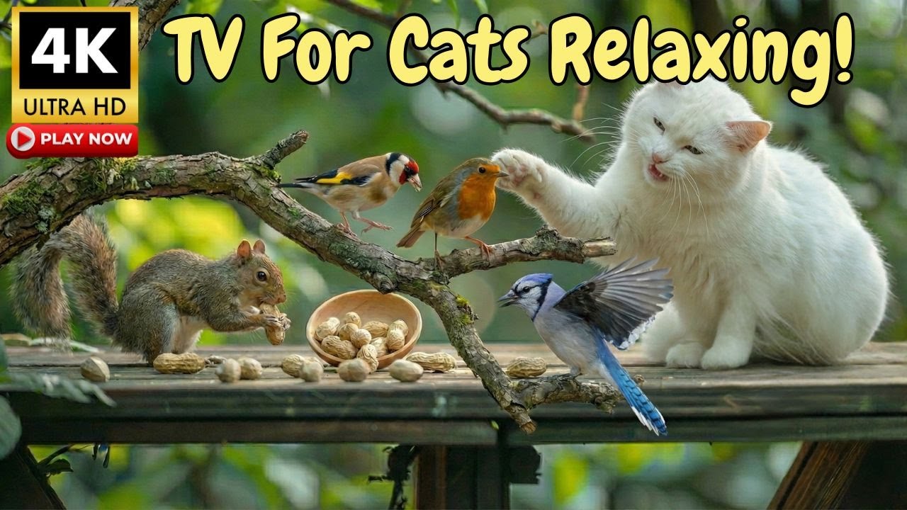 Cat TV 4K 🌿 Relaxing Forest Ambience with Birds Singing for Cats
