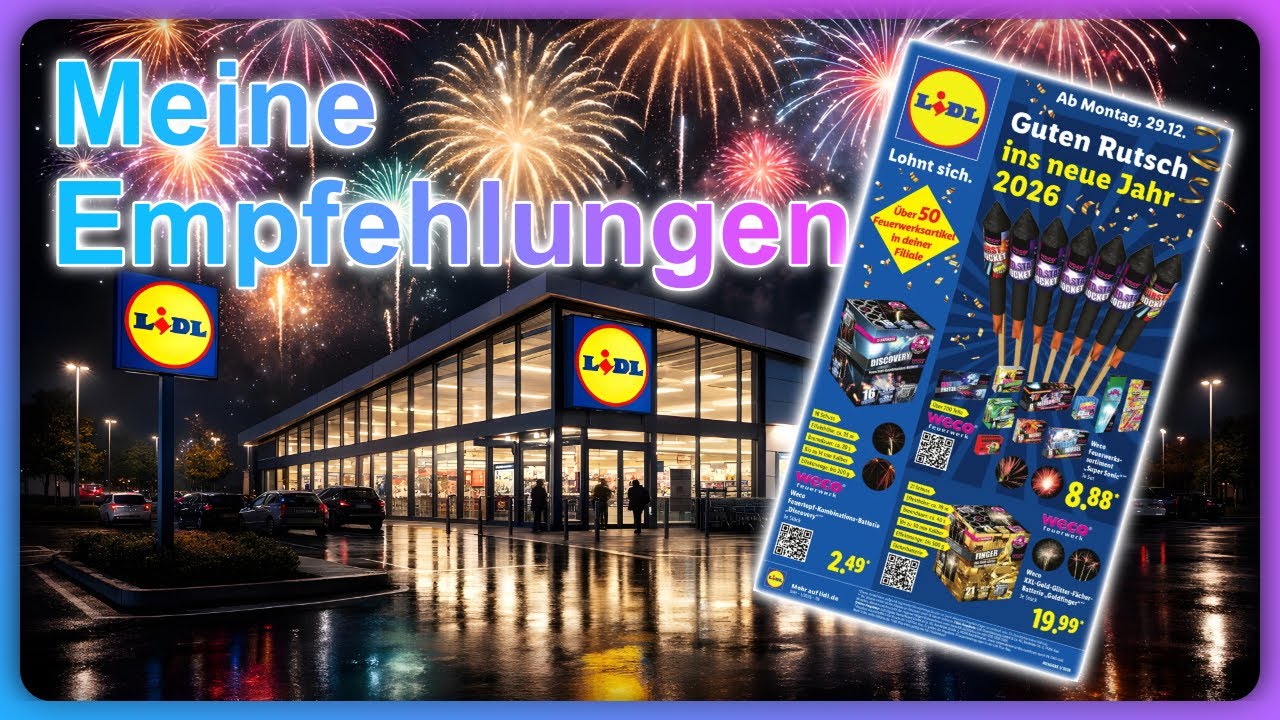 Meine Empfehlungen | Lidl Feuerwerks-Prospekt + Albert 2025/26