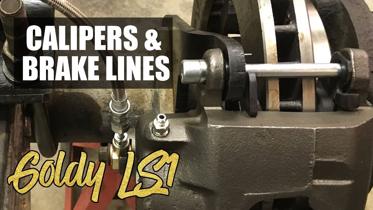 IT BARELY FIT! 14 Bolt Caliper and Brake Line Install - Chevy K20 Project - Video series