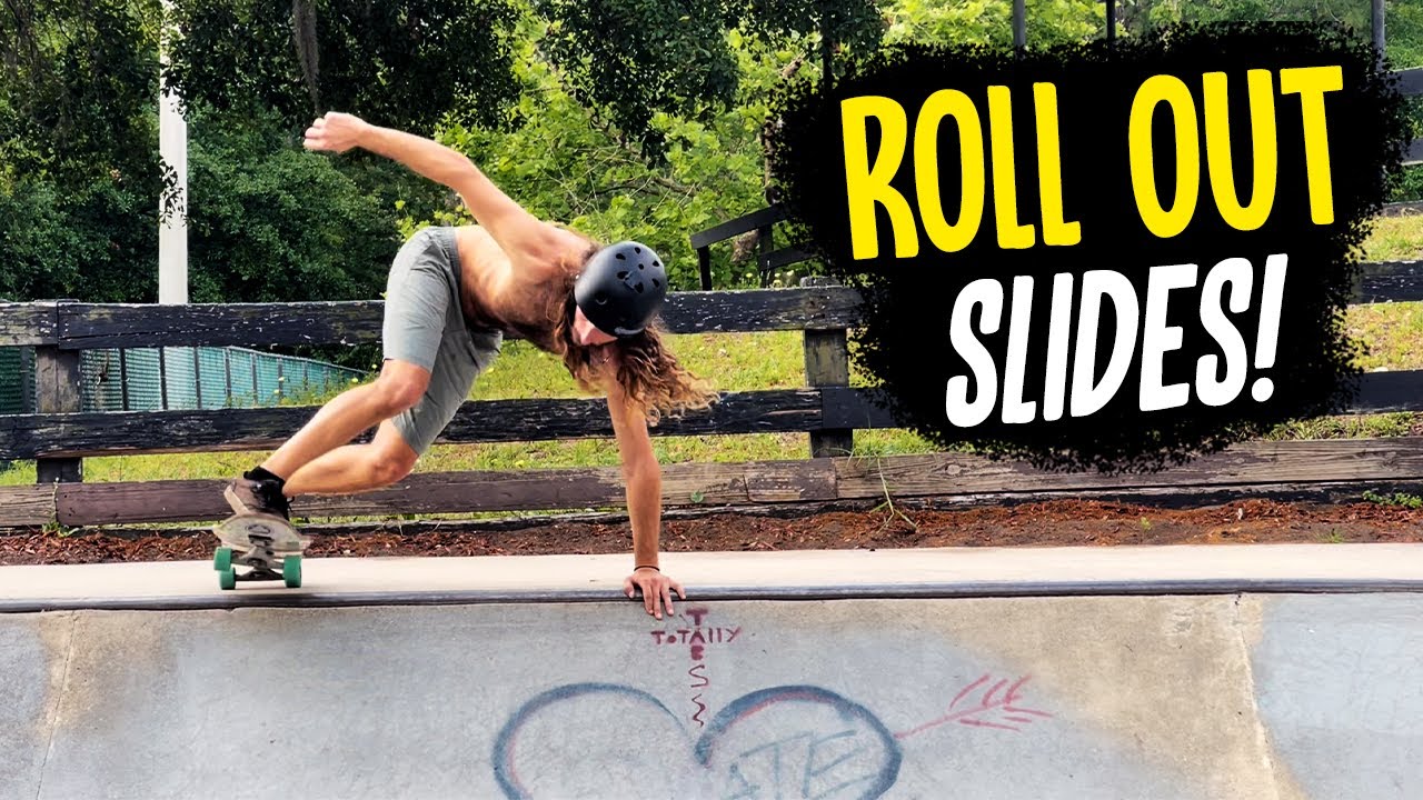 Your new FAVORITE TRICK?! How to ROLL OUT SLIDE on a SURF SKATE!