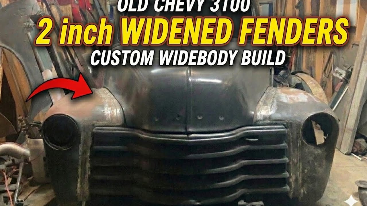 More work on the 3100 Chevy fenders 