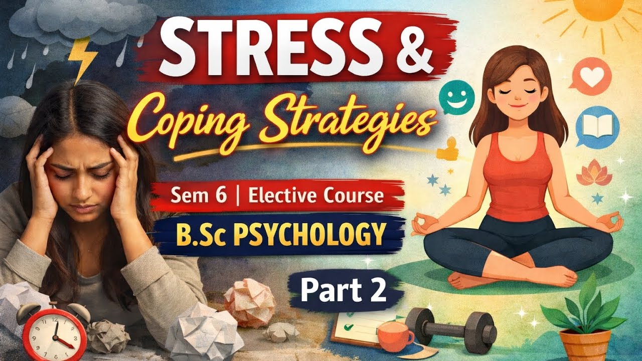 Stress and coping strategies #bsc psychology# semester 6 #part 2