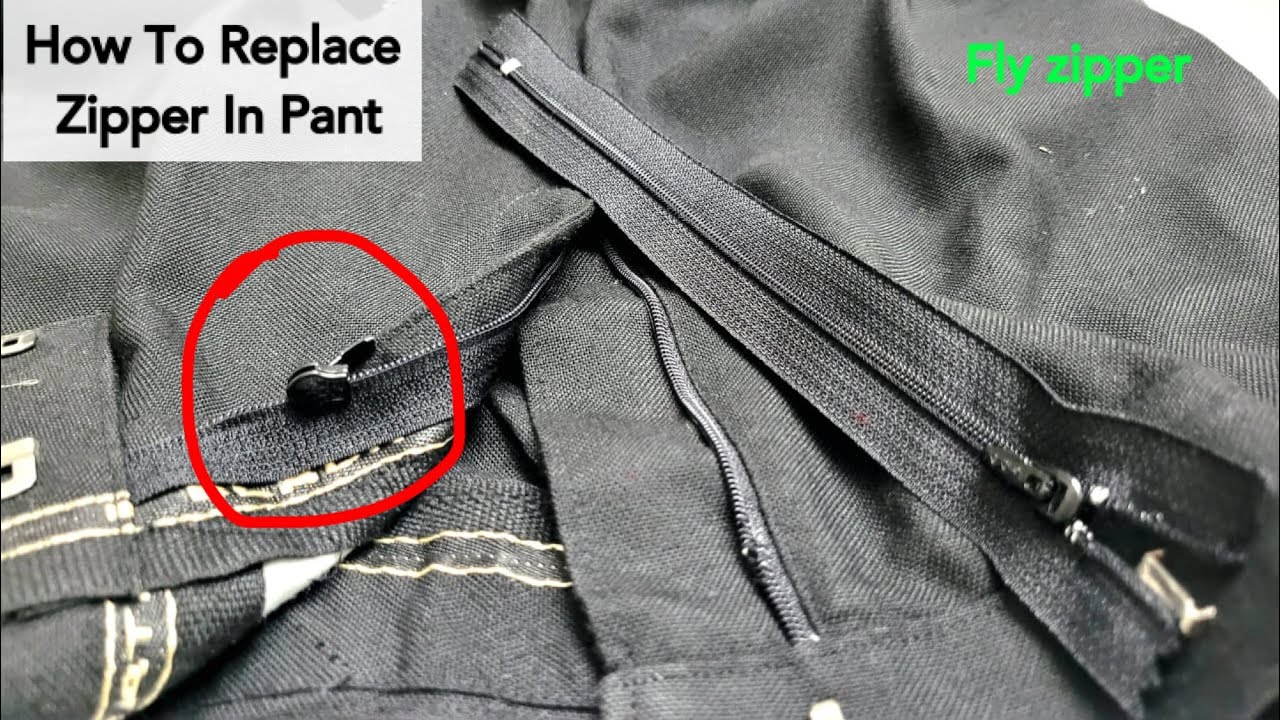 Only 6 minute to replace zipper in pant | broken zipper change in pant