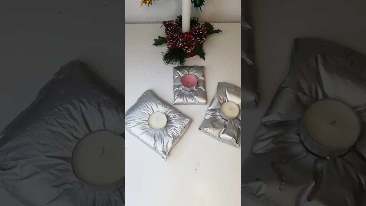 PORTAVELAS. Manualidad con cemento. #manualidades #hechoencasa #decoracionparaelhogar #diy #craft