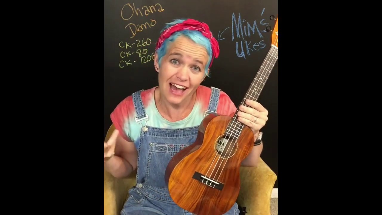 Mims Ukes Demo:  Ohana Tenor All Solid Koa TK-300G Review