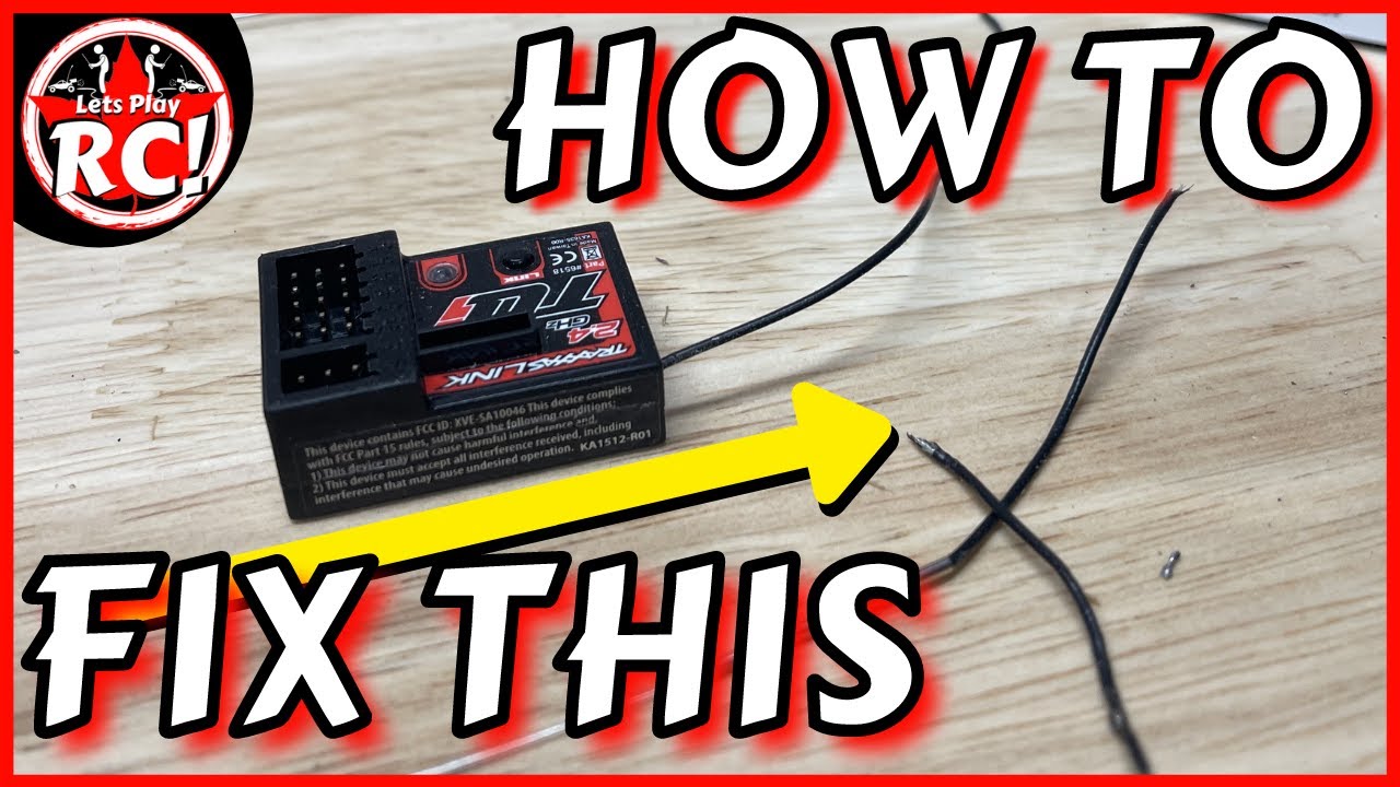 Antenna Replacement Traxxas Receiver Repair Soldering Used Replacement / Lets Play RC!