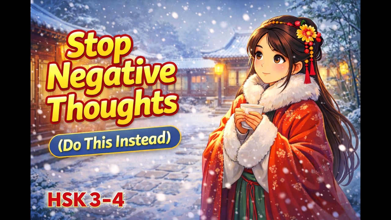 HSK 3-4 | Stop Nagative Thoughts | 停止消极想法 | Chinese Radio Podcast