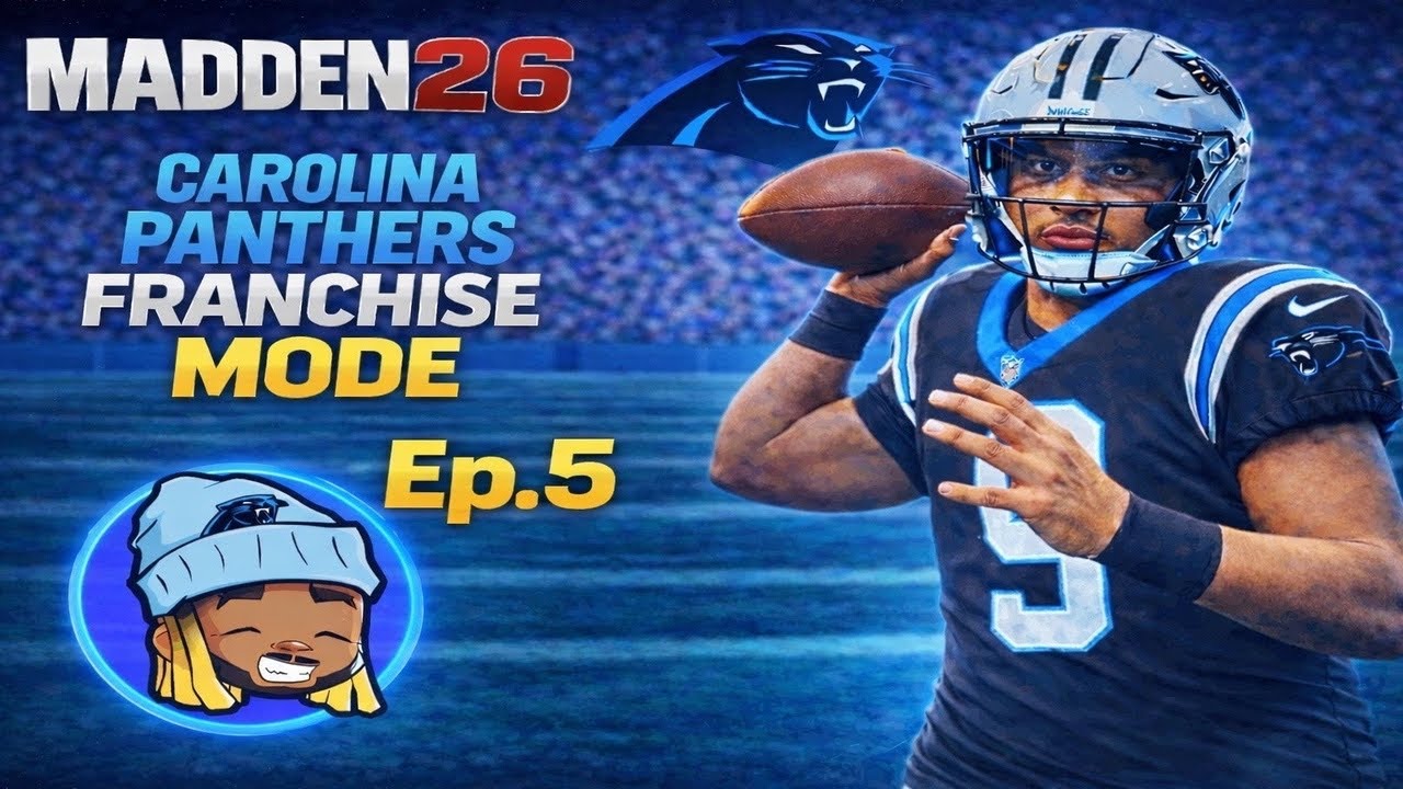 IT'S RAINING AT BANK OF AMERICA STADIUM!!! Madden 26 Carolina Panthers Franchise Ep. 5