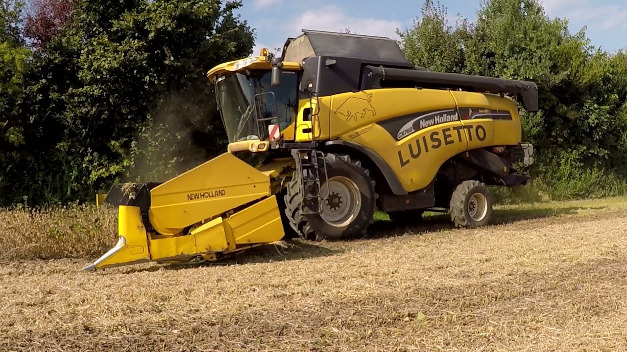 REAL LIFE TREBBIATURA SOIA 2021 NEW HOLLAND CX760 + FIAT 980 + DEUTZ 6130