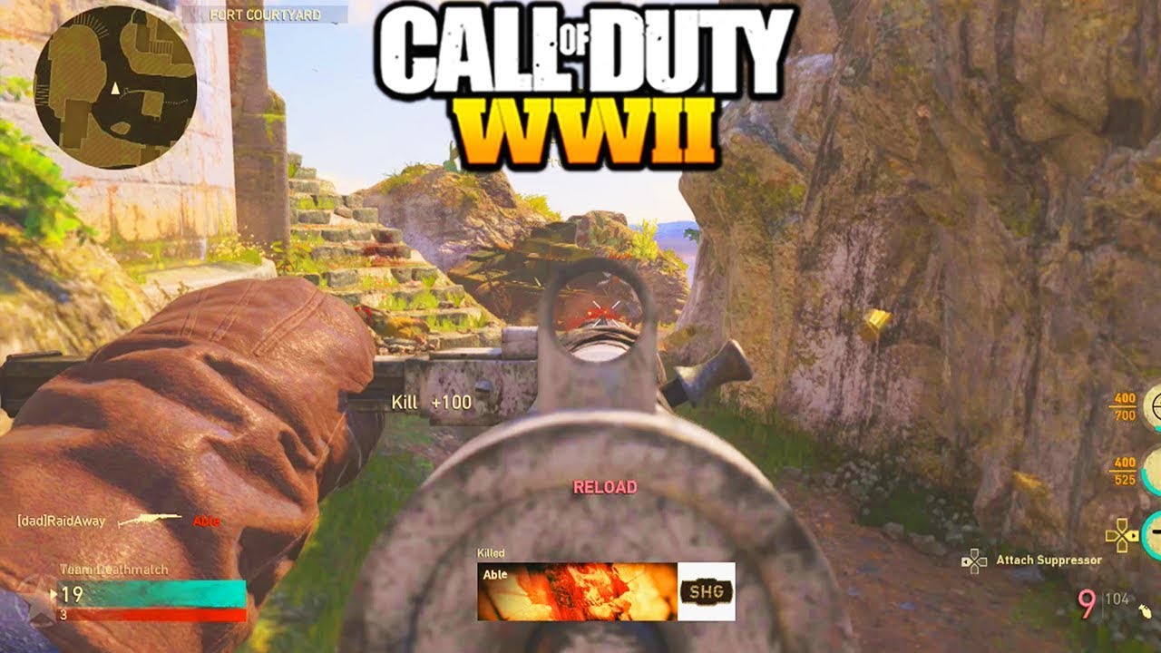 *NEW* STEN DLC WEAPON GAMEPLAY CALL OF DUTY WW2! NEW WINTER SIEGE DLC GUNS 