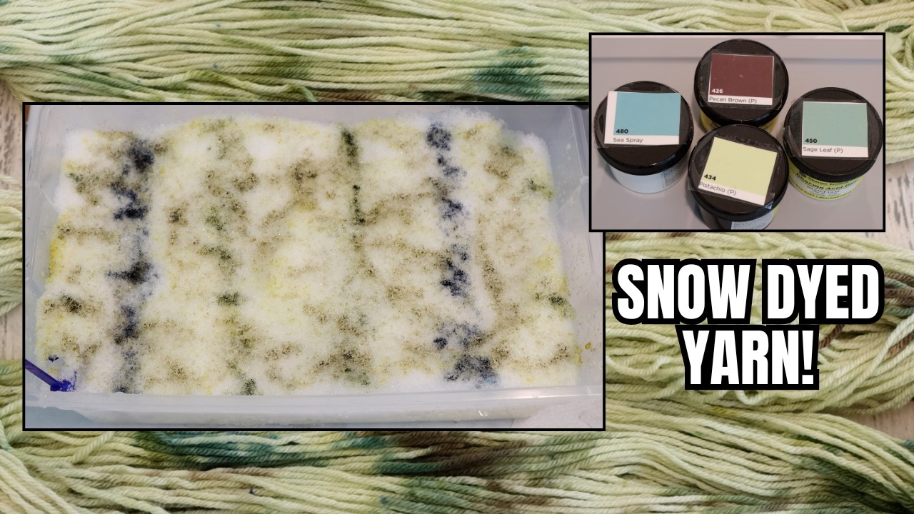 Snow Dyeing on Superwash Wool Yarn; Making Pistachio Green the Star! (Dyepot Weekly 631)