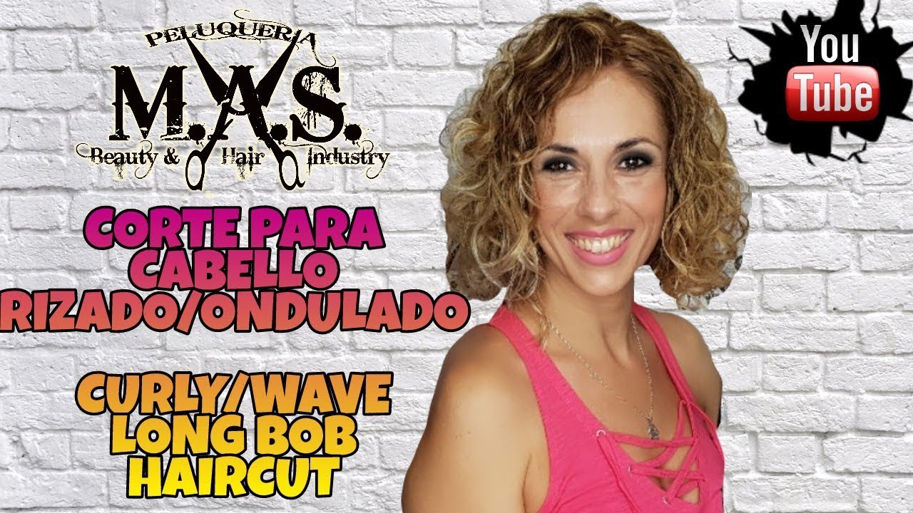 Corte de Pelo para Cabellos Ondulados. Wave Long Bob Haircut. Hair Tutorial step by step.