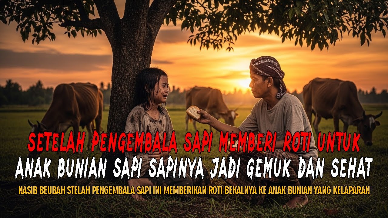 SETELAH PENGGEMBALA SAPI MEMBERI ROTI UNTUK ANAK BUNIAN SAPI SAPINYA JADI GEMUK DAN SEHAT
