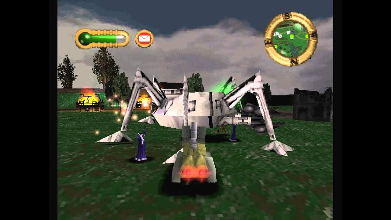 Jeff Wayne's The War of the Worlds PSone game - level 9 (York's evacuation)