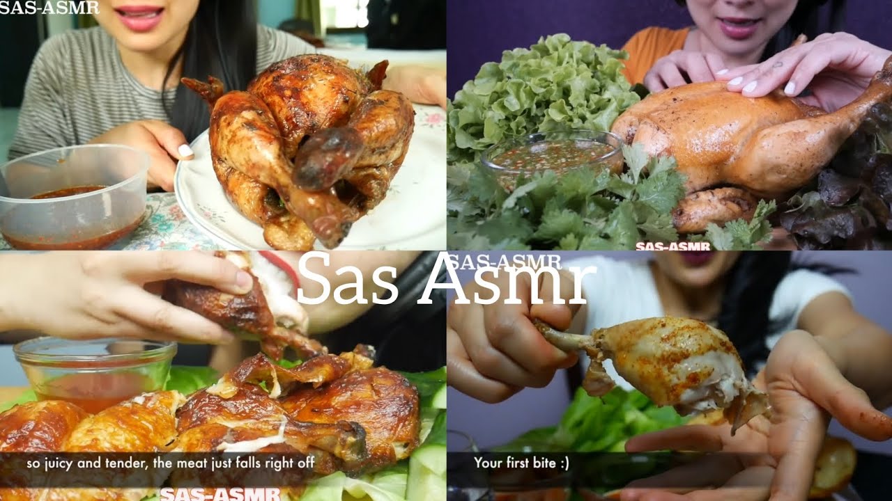 ASMR|| ROTISSERIE CHICKEN|| WHOLE CHICKEN|| MUKBANG|| SAS ASMR