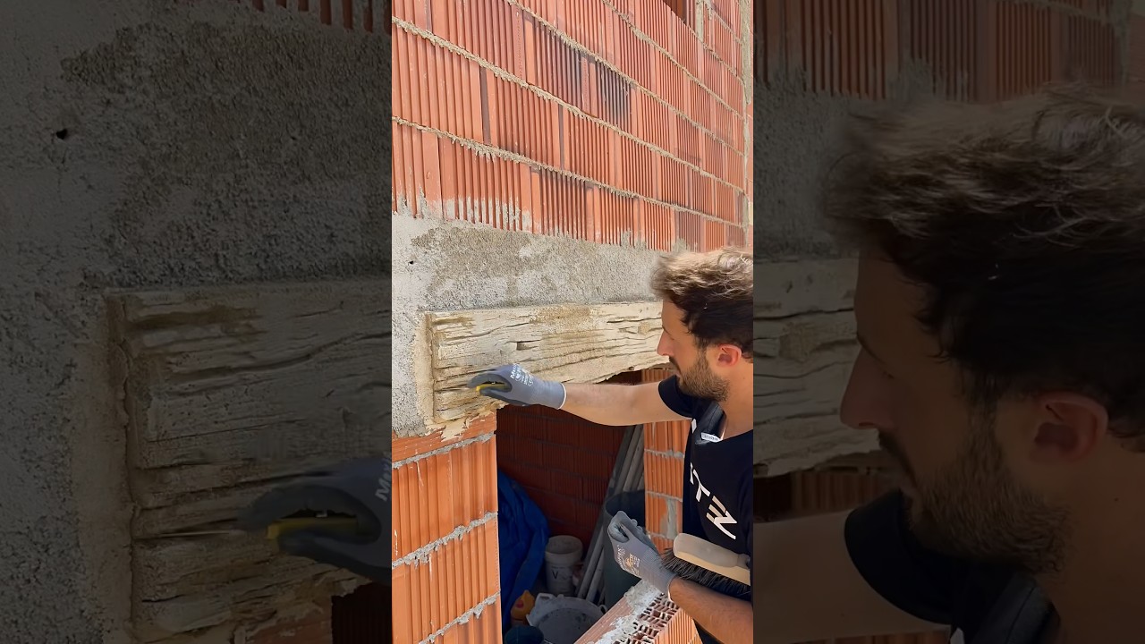 PROCESO DE C&Oacute;MO HACER EFECTO MADERA CON CEMENTO Y MOLDES DE SILICONA #construction #reforma