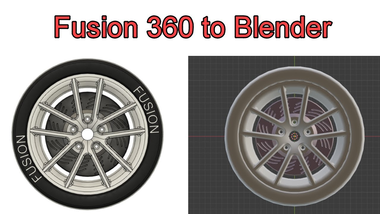 Importing designs from  Fusion 360 to Blender - Part 1