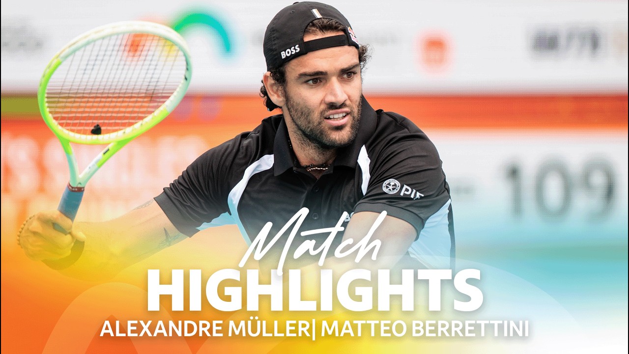 M. Berrettini vs. A. Muller Match Highlights | 2026 Miami Open