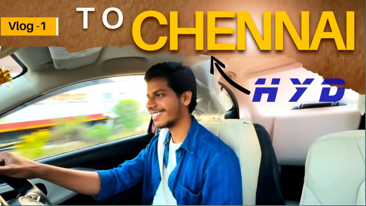 Day 1- Hyderabad to Chennai Road Trip 🚗🔥 | Unexpected Moments & Full Fun Vlog | The Ram Charan 04