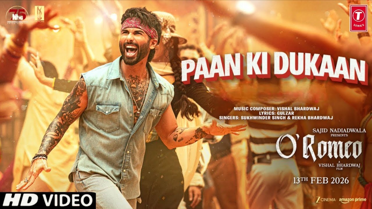 O Romeo Song Paan Ki Dukaan - Teaser | Shahid Kapoor, Tripti Dimri | Paan Ki Dukaan Song O Romeo