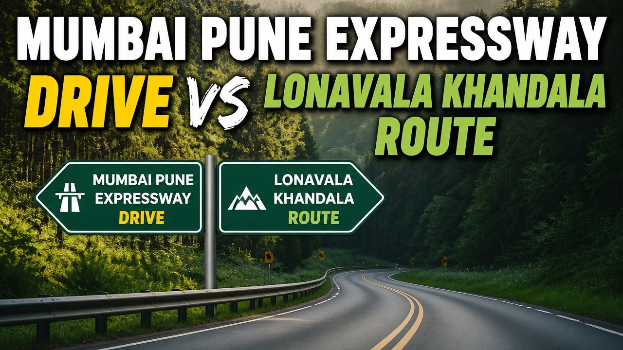 Mumbai Pune Expressway DRIVE vs Lonavala Khandala ROUTE