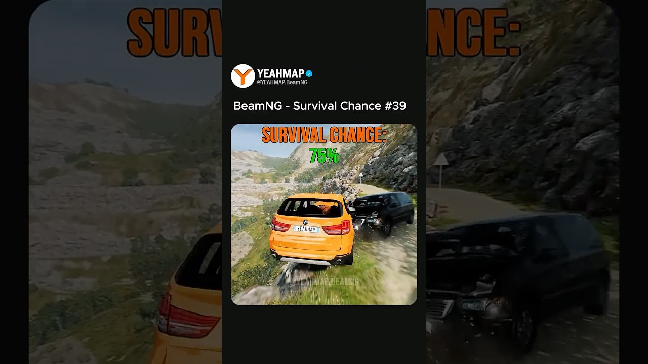 BeamNG.drive Survival Chance (With Dummies) | Realistic Car Crashes #39