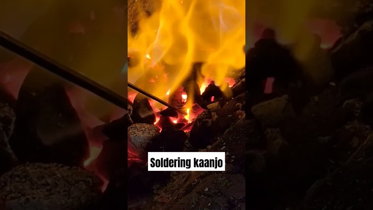 khukuri'skaanjo soldering#viralshort #nepalikhukuri #viralvideo #youtubeshorts