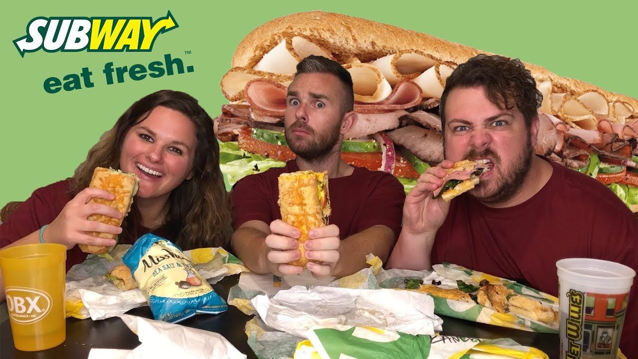 SUBWAY MUKBANG | Subs, Wraps, Cookies and More!