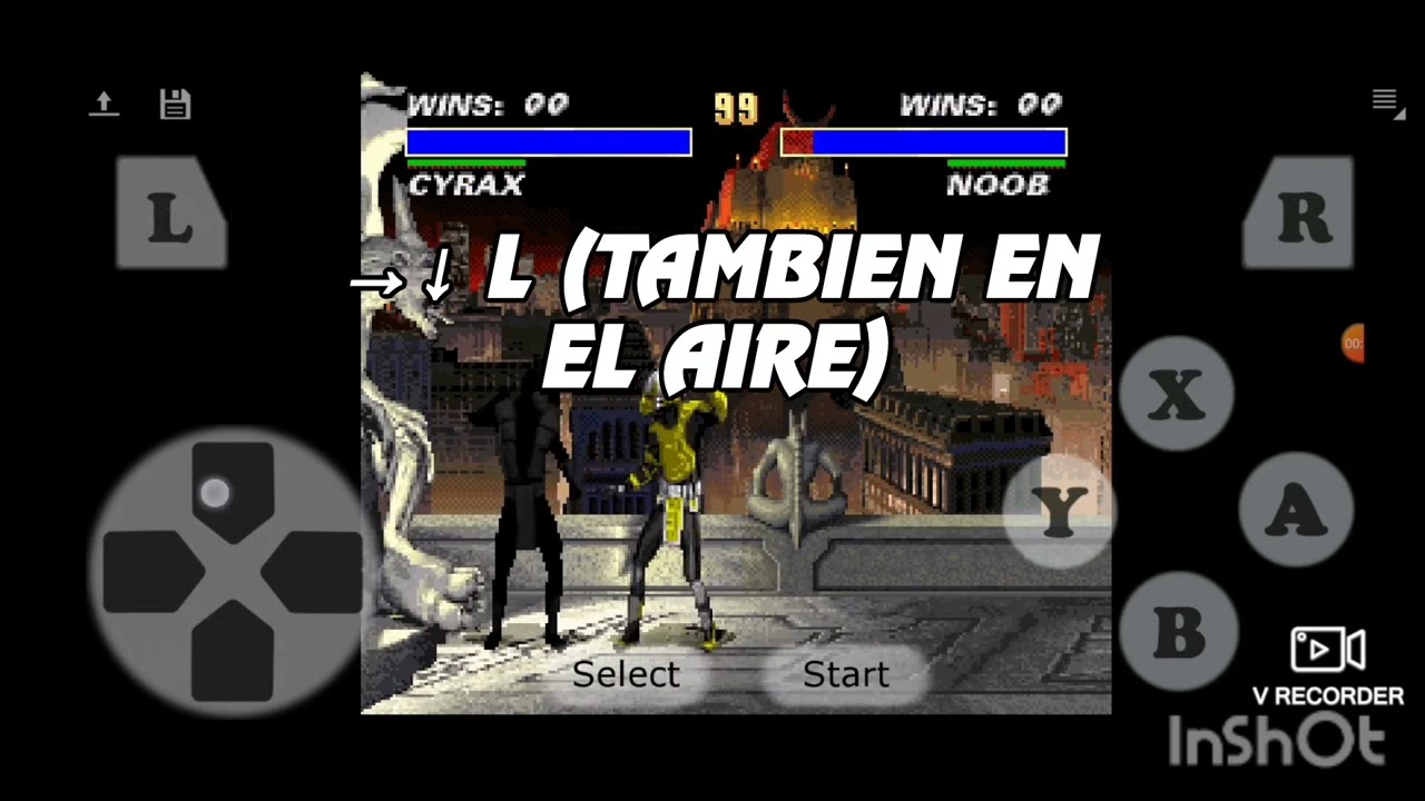 Ultimate Mortal Kombat 3 - Guía de movimientos especiales - Cyrax (SNES)