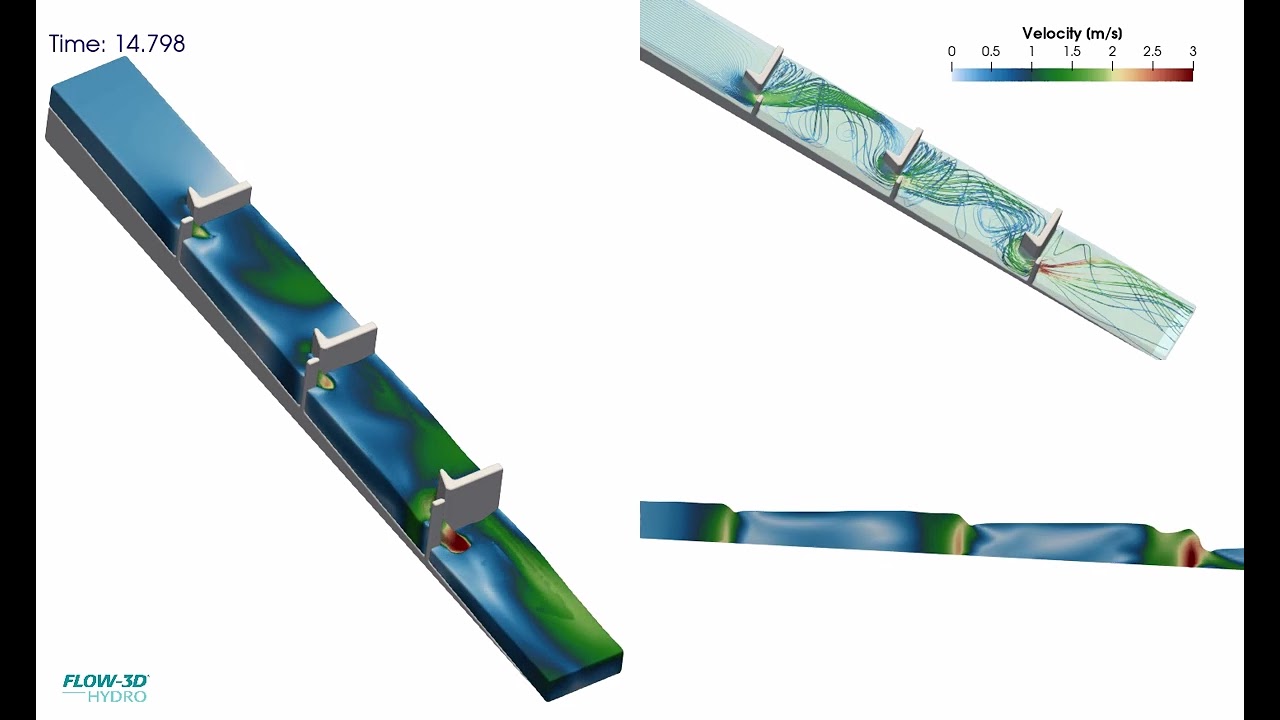 Vertical Slot Fishway | FLOW-3D HYDRO