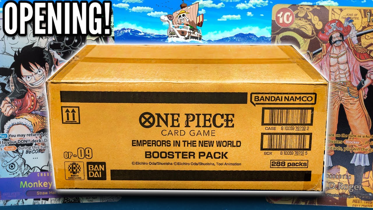 Opening A BROKEN Case Of One Piece Card Game (Emperors In The New World)