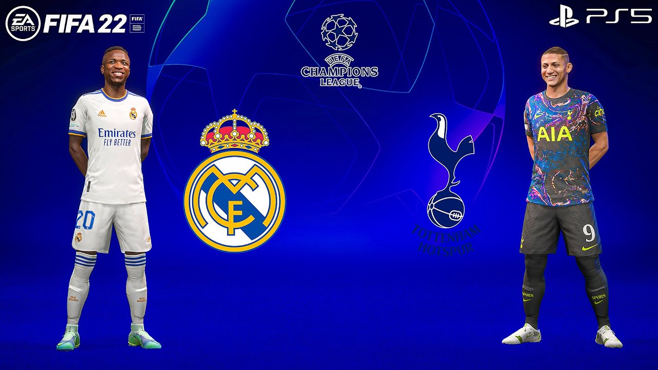 FIFA 22 | Real Madrid vs Tottenham | UEFA Champions League 22/23 Full Match PS5 Next Gen | 4K