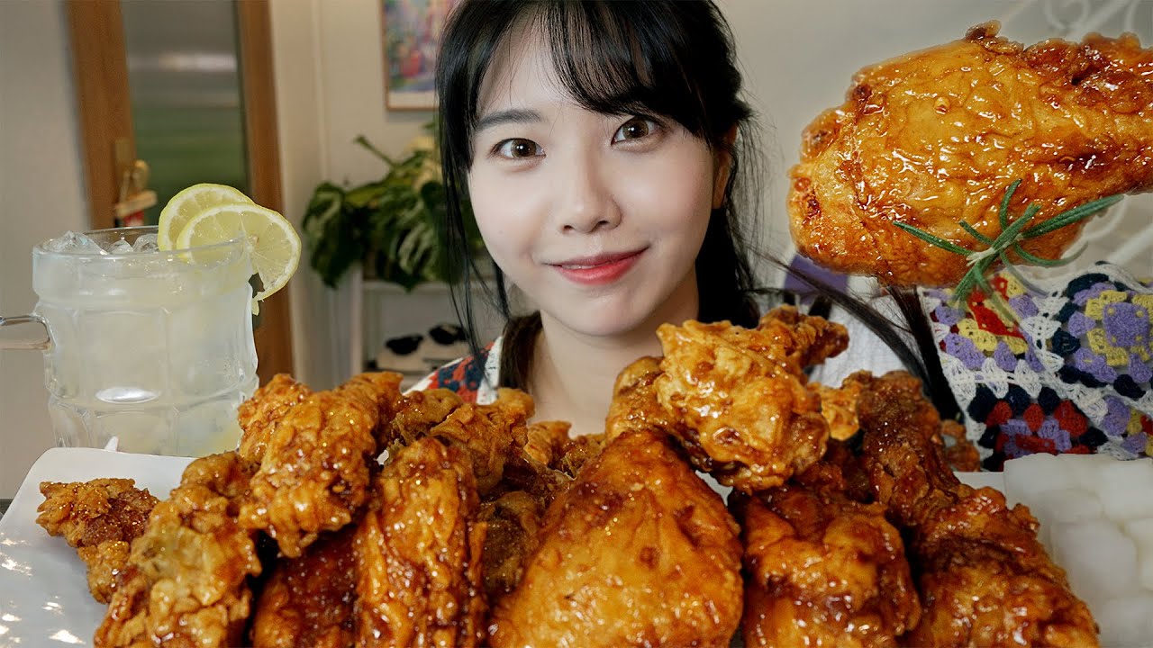 ASMR HOMEMMADE MUKBANG SWEET SOY SAUCE CHICKEN EATING SHOW