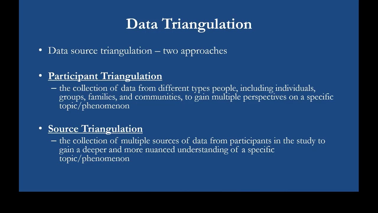 Triangulation in Qualitative Research